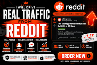 do trending reddit seo post for business website, ecommerce product and saas ai