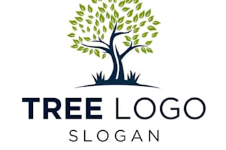 do a professional modern tree logo