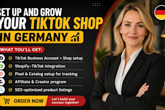 set up german tiktok shop, integrate german shopify tik tok, german tik tok ads