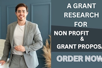 do grant research and write a 501c3 nonprofit grant application or proposal