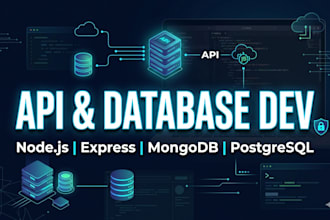 develop scalable backend apis, database and integration with the frontend