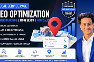 optimize your local service pages for leads and rankings