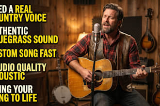create authentic country bluegrass and acoustic production