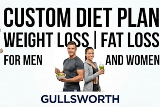 create a customized diet plan for fast weight loss