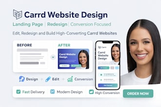carrd website redesign carrd website design carrd landing page fix carrd website