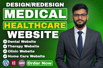 design mental health, therapy, medical website or healthcare website