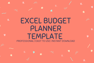 create professional excel budget planner templates