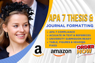 format your thesis or journal manuscript in apa 7 style