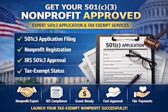 501c3 non profit registration 501c3 application, 501c3 filling, 501c3 tax exempt