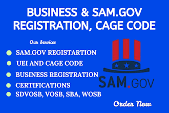 complete samgov registration, uei and cage code for full federal compliance