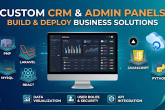 a custom CRM, admin dashboard, or management system