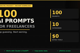 give you 100 ai prompts for freelancers