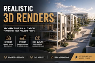 create realistic architectural 3d renders