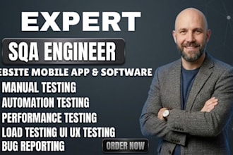 do manual, QA tester for software testing, automation testing and mobile apps