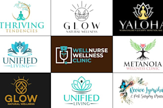 do holistic health wellness spiritual yoga spa healing logo for you