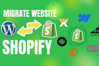 migrate woocommerce to shopify store, wordpress to shopify, wix to shopify store