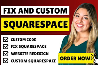 fix and custom squarespace website build squarespace ecommerce website page