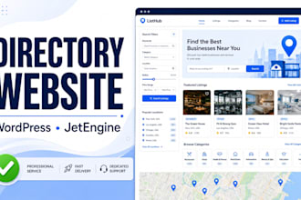 create wordpress directory listing website with jetengine crocoblock