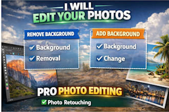 remove or add backgrounds and retouch your photos