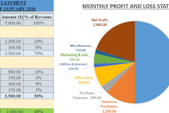 do expert excel data entry and financial reporting