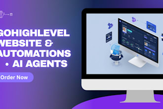 setup gohighlevel website, automations, a2p ghl and ai agents for more bookings