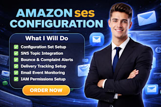setup amazon ses configuration set event destination sns topic notification