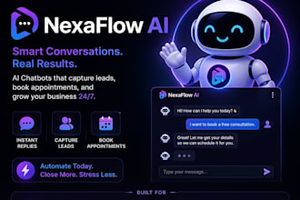 build an ai chatbot that captures leads and books appointme