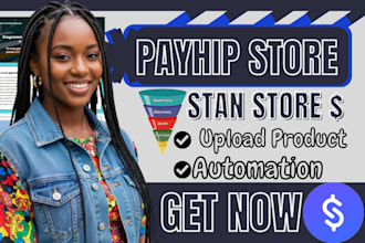 setup payhip, payhip store payhip online store stan store shopify