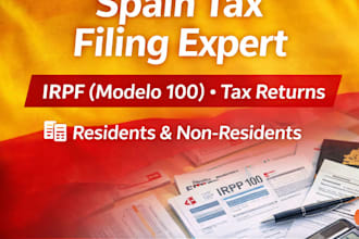 prepare spain tax filing, modelo 100, irpf returns and tax compliance