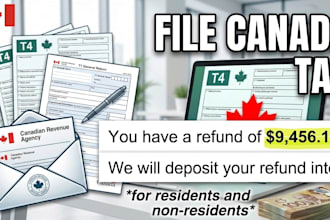 prepare canada t1 t2 tax return for resident and non resident
