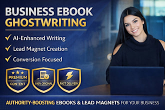 ghostwrite, with ai, your business ebook or lead magnet