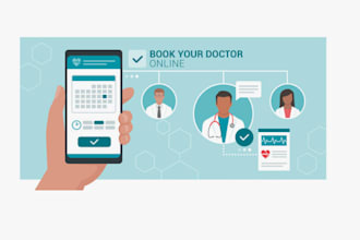 develop clinic and hospital, doctor personal brand, appointment booking websites