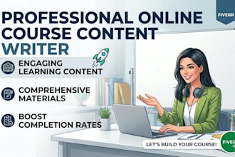 write engaging elearning course content and training materials