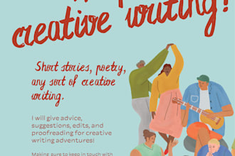 help edit and give advice on creative writing