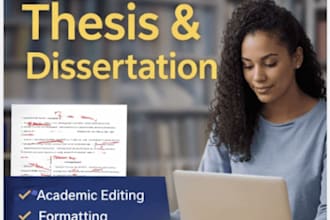 review and edit your thesis or dissertation professionally