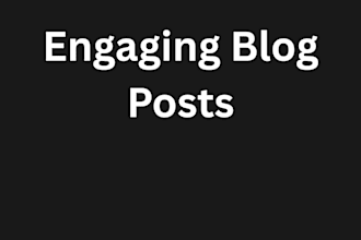 write engaging blog posts and articles