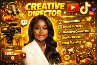 be your creative director for visual strategy brand design and content creation