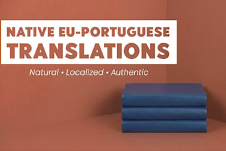 translate into native european portuguese