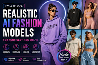 create realistic ai fashion models for your clothing brand