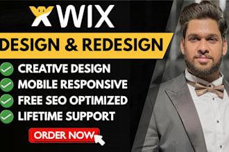 design and develop your wix website or wix redesign