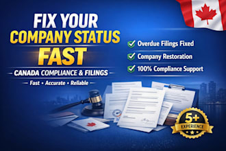 be fix your company status and handle canada compliance filings