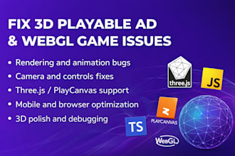 fix issues in 3d playable ads and HTML5 games