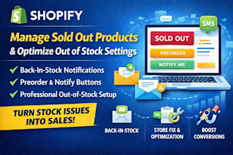 manage shopify sold out products and optimize out of stock settings