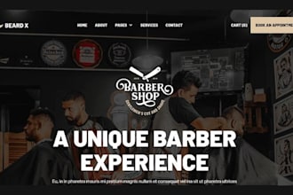 design wix barbershop website wix hair salon website wix medspa website