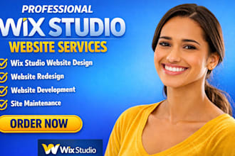 design wix studio website redesign wix studio website development maintenance