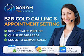 do b2b cold calling appointment setting and lead generation english german