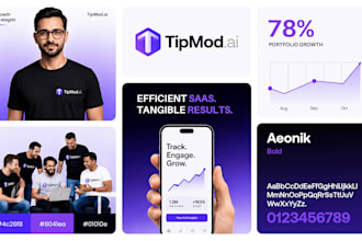 do minimalist logo design with branding kit or brand identity guidelines