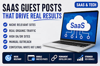 build high authority saas backlinks with guest posting