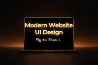 design a modern website UI UX in figma