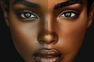 draw realistic character with custom background